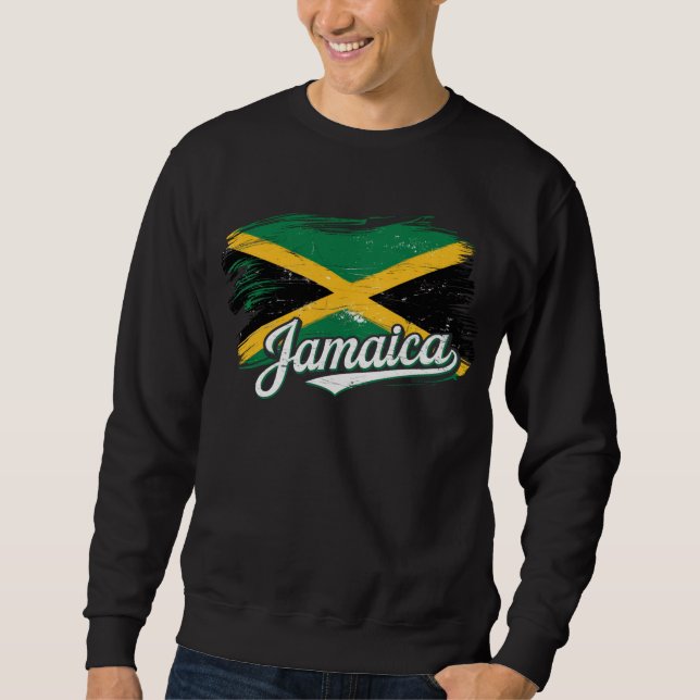 Moletom Jamaica Flag Vacing Vibes Rasta Rastafari (Frente)