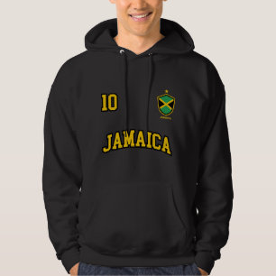 Moletom Jamaica Hoodie Número 10 Esportivo Equipe de Futeb