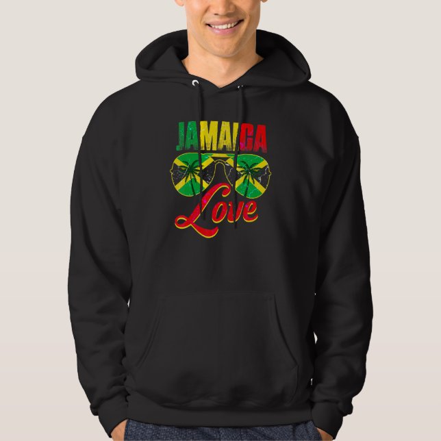 Moletom Jamaica Jamaican Flag Caribbean Vacation Reggae (Frente)
