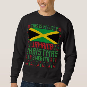 Moletom Jamaica Ugly Christmas Sweater Jamaica Flag for Ja