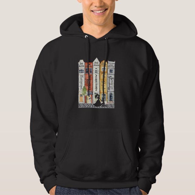 Moletom Jane Austen Books Street Romance Reader Bookish Ja (Frente)