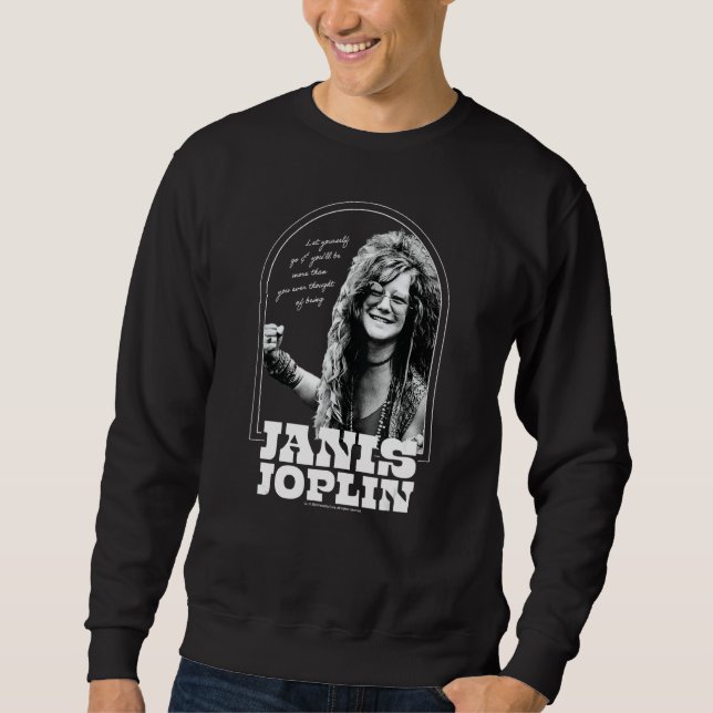 Moletom Janis Joplin - Deixe-se ir mais (Frente)