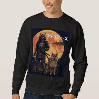 Moletom Japanese Samurai Warrior and Shiba Inu Dog Full Mo