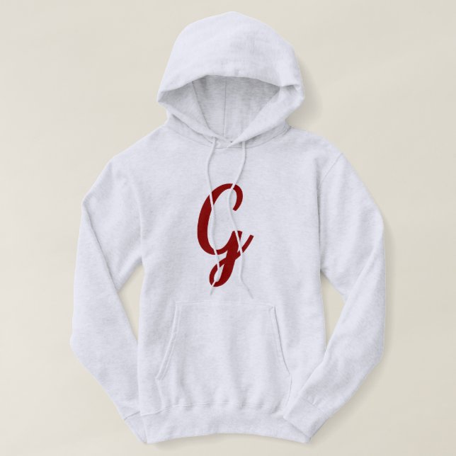 Moletom Jaqueta com capa de corda-G (Frente do Design)