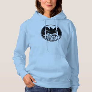 Moletom Jaqueta Raven Hoodie Jaqueta de Arte Cruzada Femin