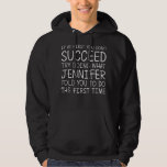 Moletom JENNIFER Gift Name Personalizado Birthday Funny Ch<br><div class="desc">JENNIFER Gift Name Personalizado Birthday Engraçado Natal</div>