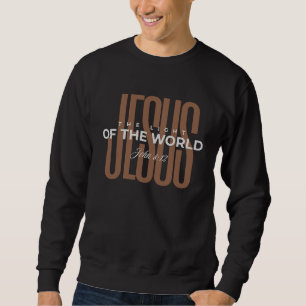 Moletom Jesus A Luz Do Mundo Escritura Bíblica Cristo