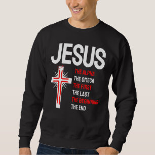 Moletom Jesus Alpha Omega Primeiro Início Final Christi