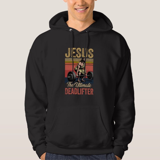 Moletom Jesus Antigo O Levantador de Peso Definitivo Crist (Frente)