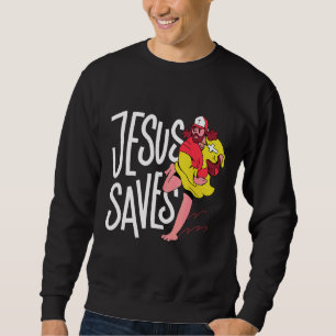 Moletom Jesus Cristo Segura Salva Bíblia Cruz Cristã