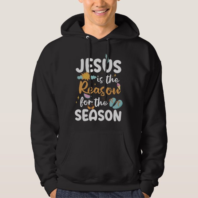 Moletom Jesus É a Razão da Temporada Fé de Verão (Frente)