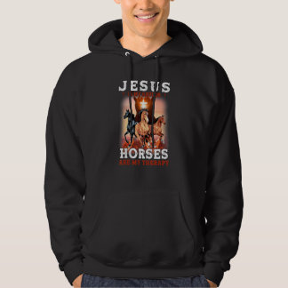 Moletom Jesus É Meu Cavalo Salvador É Minha Terapia Cristã