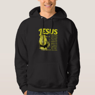 Moletom Jesus É Meu Deus Leão Amarelo Cristão De Judá