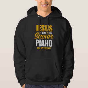 Moletom Jesus É Meu Piano Salvador É Minha Terapia Cristã