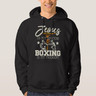 Moletom Jesus é meu Salvador Boxe é minha Terapia - Academ
