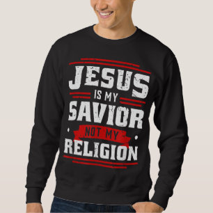 Moletom Jesus É Meu Salvador Não Minha Religião - Deus Esp