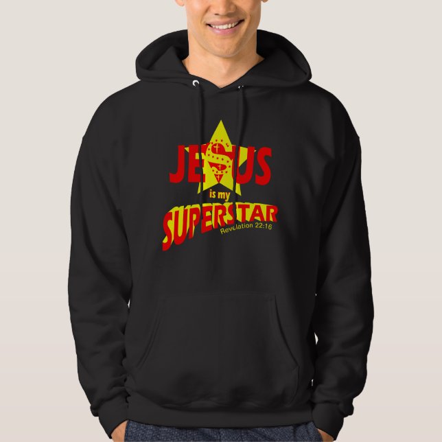 Moletom Jesus é meu Superstar, versículo da bíblia (Frente)