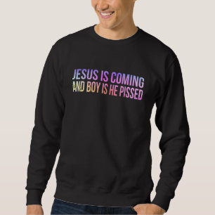 Moletom Jesus Está Chegando E Rapaz Está Enlouquecido Chri