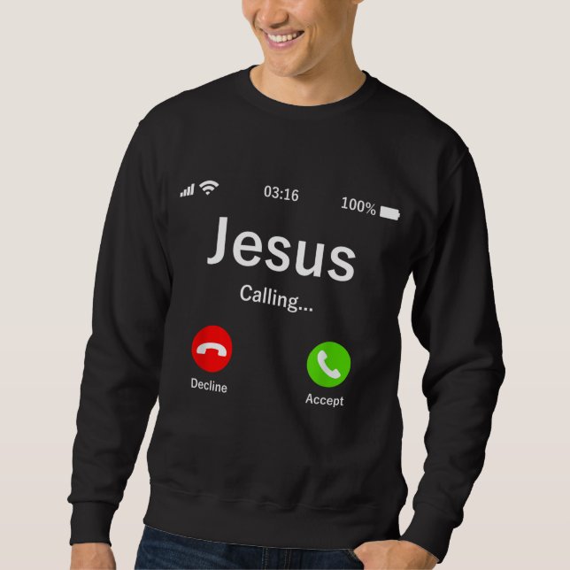 Moletom Jesus Está Ligando - Cristão (Frente)
