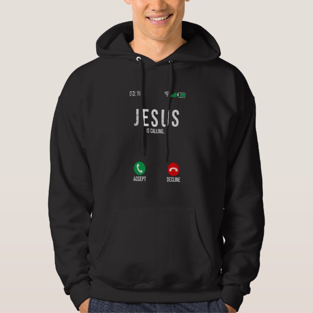 Moletom Jesus Está Ligando, Jesus Está Ligando, Eu Preciso (Frente)
