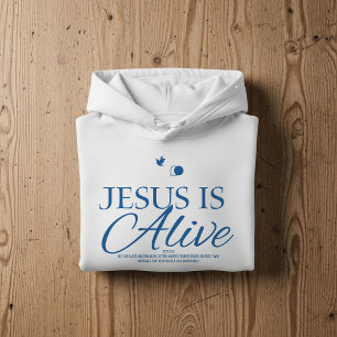 Moletom Jesus está vivo, Bíblia Escritura fé cristã 