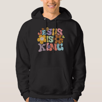 Moletom Jesus Is King Flower Hippie Colorful