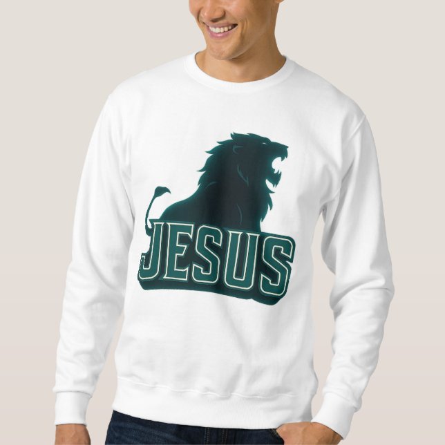 Moletom Jesus Leão das Cores de Futebol de Judah (Frente)