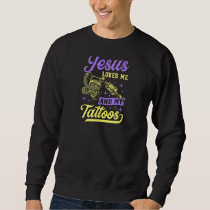 Moletom Jesus Me Ama E Minhas Tatuagens Tocadas Na Bíblia