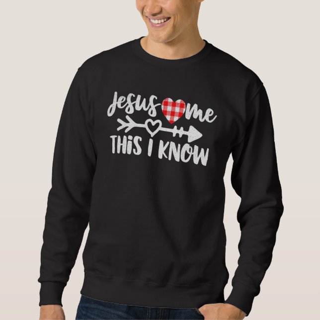 Moletom Jesus Me Ama Isso Eu Sei Cristo Cristo Religioso (Frente)