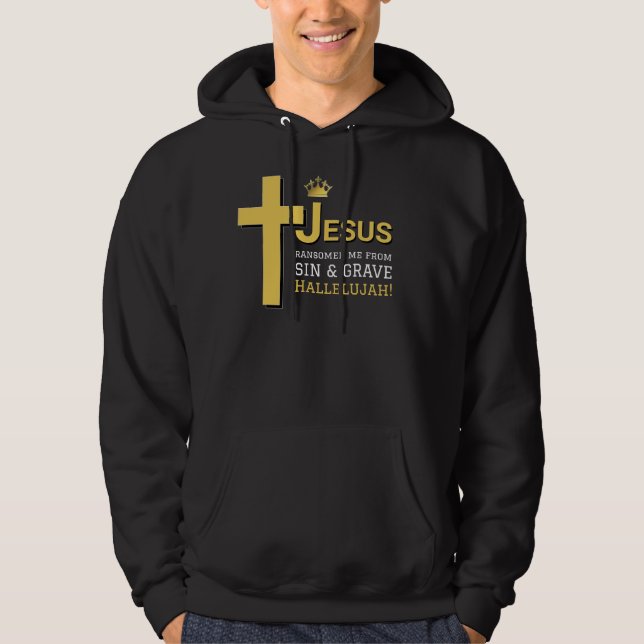 Moletom JESUS ME RANSOMOU Páscoa Cristã (Frente)