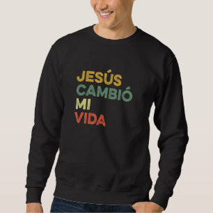 Moletom Jesus Mudou Minha Vida Hispano Crente em Deus Port