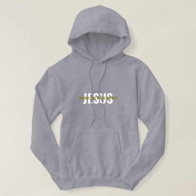 Moletom Jesus: O Caminho, A Verdade, A Vida (Frente do Design)