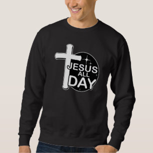 Moletom Jesus o dia todo Bíblia de fé ortodoxia presente