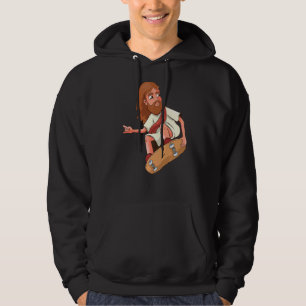 Moletom Jesus Riding Skateboard Skater