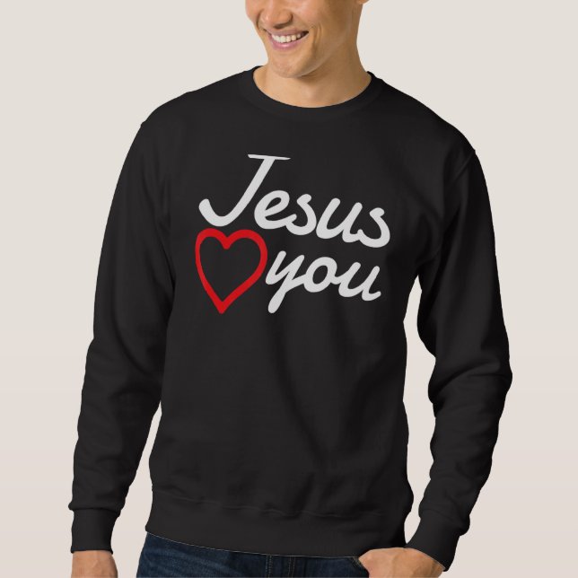 Moletom Jesus Te Ama Cristo Religião Cristã Ch (Frente)
