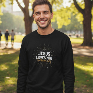 Moletom Jesus Te Ama - Deus Sabe Por Que Suar