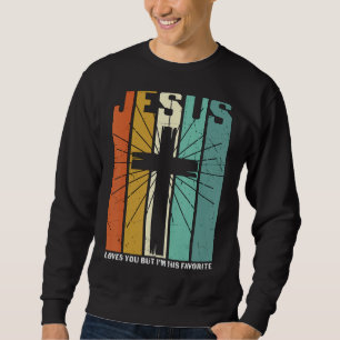 Moletom Jesus te ama, mas eu sou o Cro-Cristão favorito de