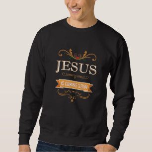 Moletom Jesus Vem Logo A Bíblia Religiosa Cristã Chu