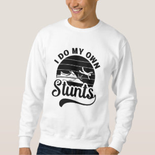 Moletom Jet Skiing I Do My Self Stunts Jet Ski Retro Jetsk