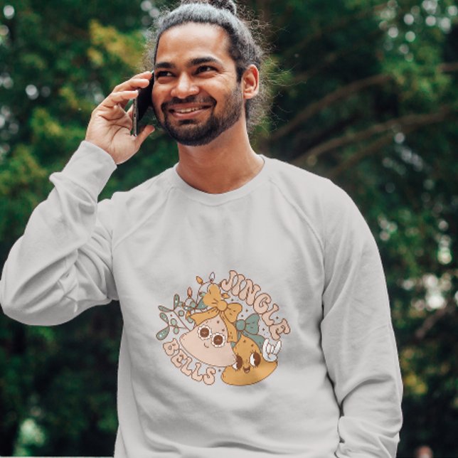 Moletom Jingle Bells Sweatshirt em festas de inverno (Criador carregado)
