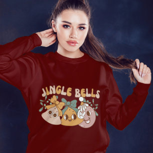 Moletom Jingle Bells Sweatshirt para o festival de inverno