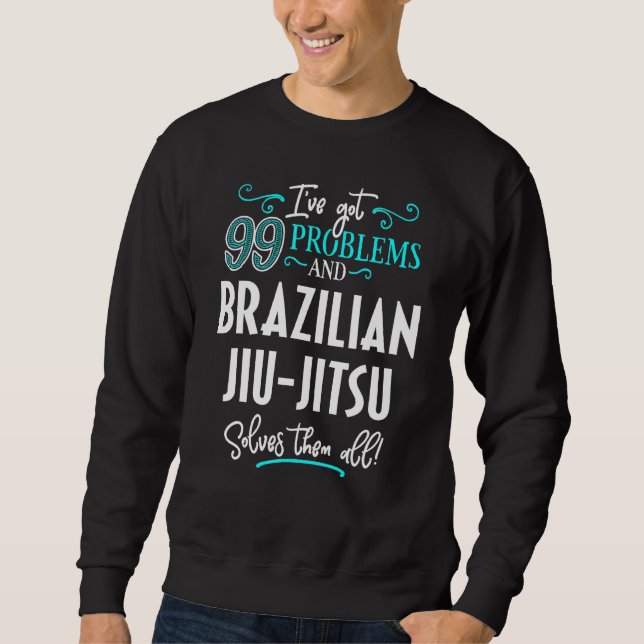 Moletom Jiu Jitsu brasileiro Jiu Jitsu Solves (Frente)