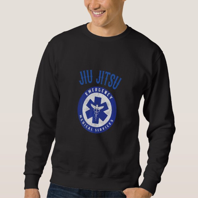 Moletom Jiu Jitsu dos Paramédicos para Socorristas (Frente)
