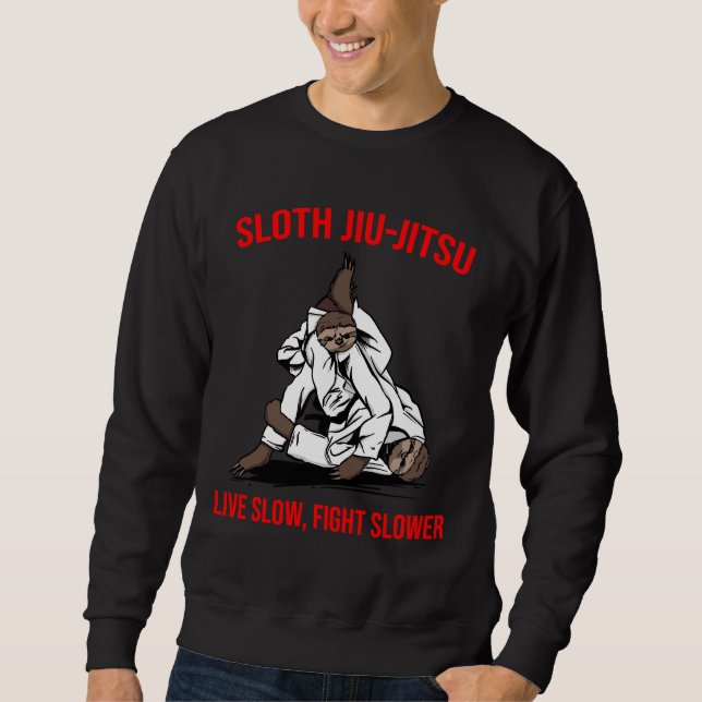 Moletom Jiu Jitsu Sloth Bjj Armbar Mma Luta (Frente)