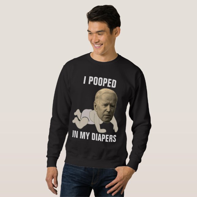 Moletom JOE BIDEN POPULADO EM T-Shirts FUNNY DO FRALDA (Frente Completa)