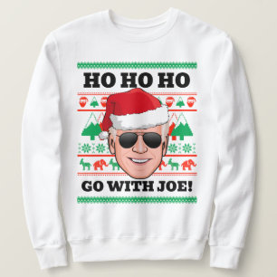 Moletom Joe Biden Ugly Christmas Sweater Vá com Joe