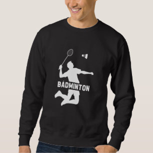 Moletom Jogador de Badminton do Badminton Jogador Shuttlec