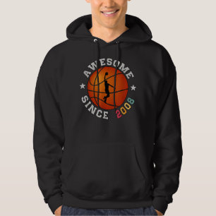 Moletom Jogador de basquete de aniversário de 14 anos Si i