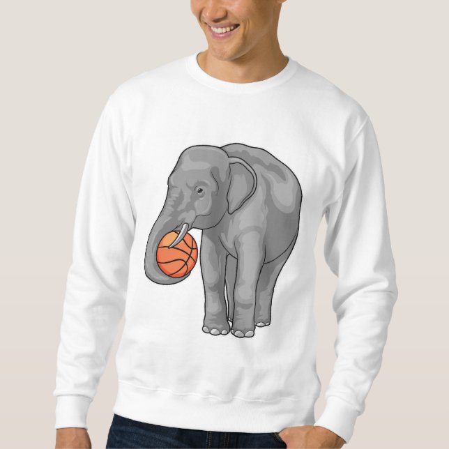 Moletom Jogador de basquete de elefante (Frente)