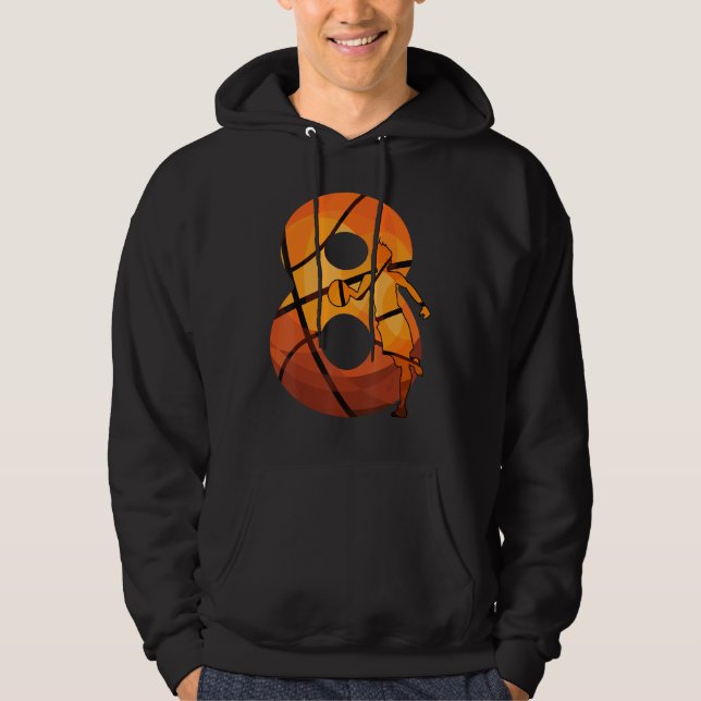 Moletom jogador de basquete número 8 (Frente)